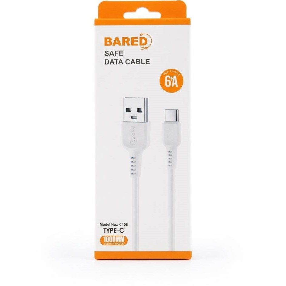 کابل تایپ سی فست شارژ Bared مدل C108